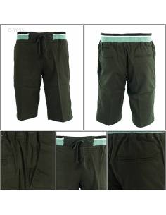 Celana Pendek Katun Cowok Polos Rib Kolor Maxmillian M-XL