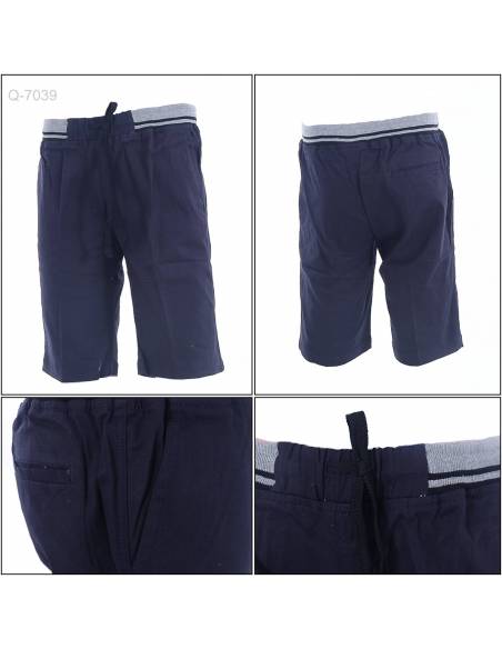 Celana Pendek Katun Cowok Polos Rib Kolor Maxmillian 2XL-4XL