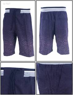 Celana Pendek Katun Cowok Motif Rib Kolor Maxmillian M-XL