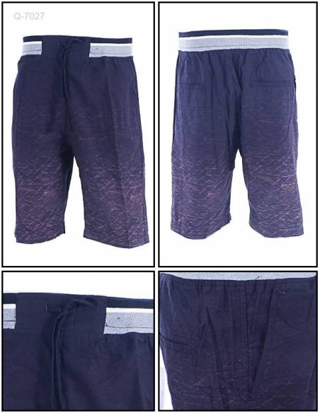 Celana Pendek Katun Cowok Motif Rib Kolor Maxmillian M-XL