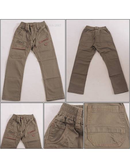 Celana Panjang Katun Anak Cowok Kolor Cardinal 6-8