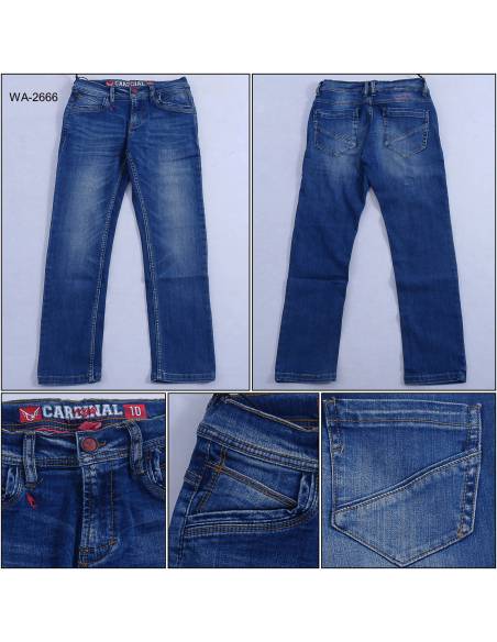 Celana Panjang Jeans Anak Cowok Stretch Cardinal 10-14