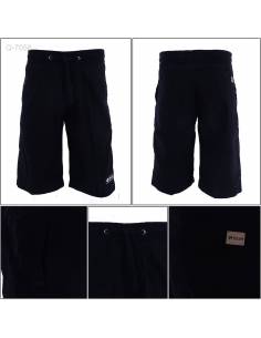 Celana Pendek Katun Cowok Polos Rib Kolor Rolun M-XL