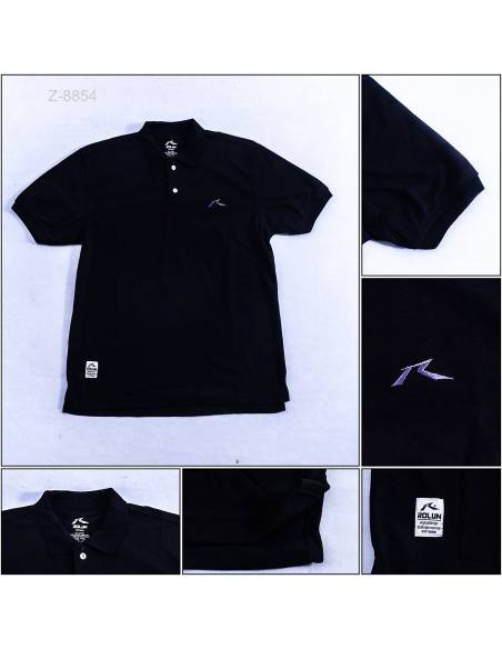 Kaos Kerah Cowok Polos Lengan Pendek Rolun 2L-4L