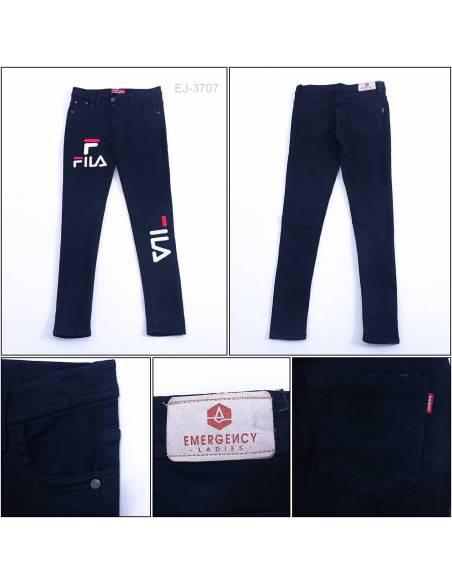 Celana Jeans Panjang Cewek Hitam Emergency 27-30