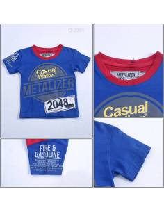 Kaos Oblong Anak Cowok Lengan Pendek Metalizer