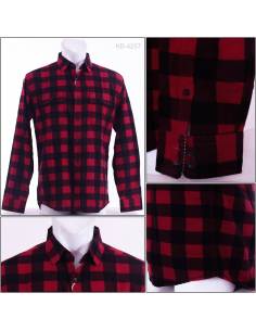 Kemeja Cowok Slim FIt Lengan Panjang CDL M-XXL