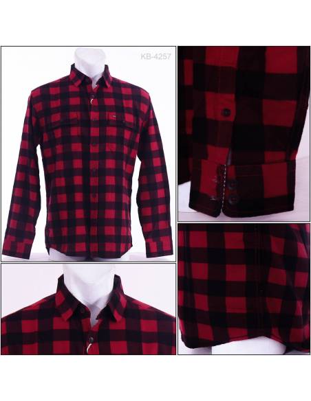 Kemeja Cowok Slim FIt Lengan Panjang CDL M-XXL