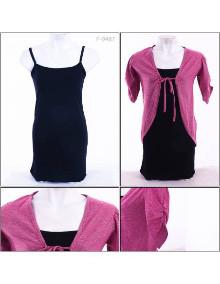 Daleman+Cardigan Cewek Lengan 3/4 Sofia