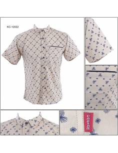 Kemeja Cowok Lengan Pendek Caesar M-XL