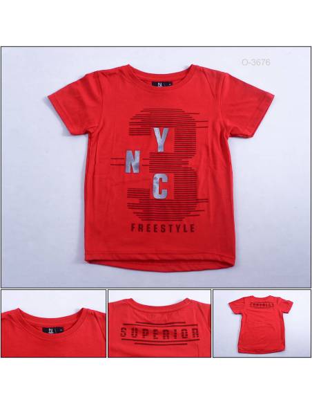 Kaos Oblong Anak Cowok Lengan Pendek Him 6-8