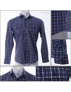 Kemeja Cowok Slim Fit Lengan Panjang Gabrielle S-XL