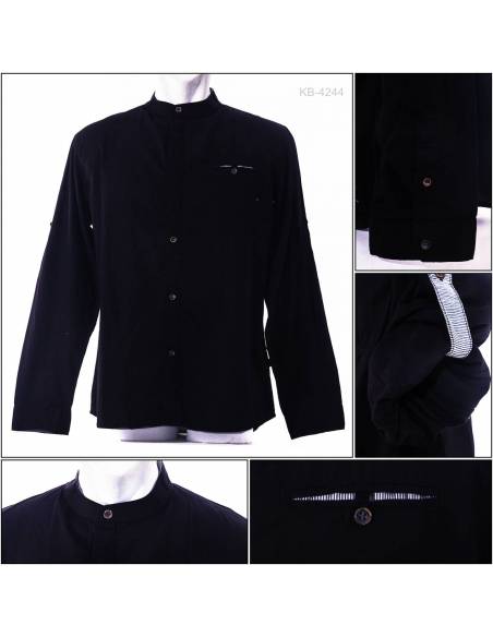 Kemeja Cowok Rgular Fit Koko Lengan Panjang