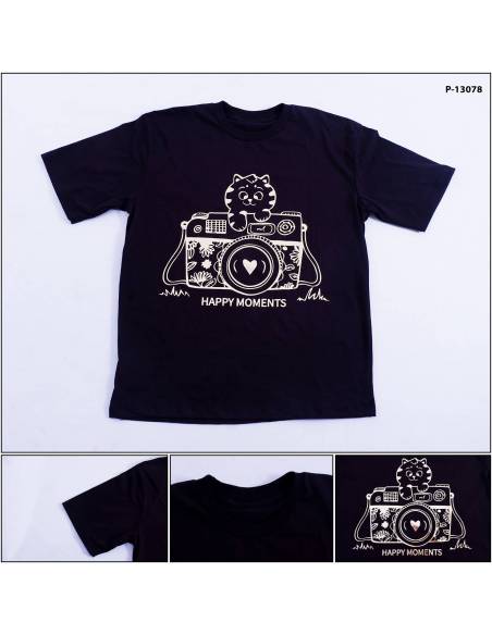 Kaos Oblong Cewek Lengan Pendek Popsy