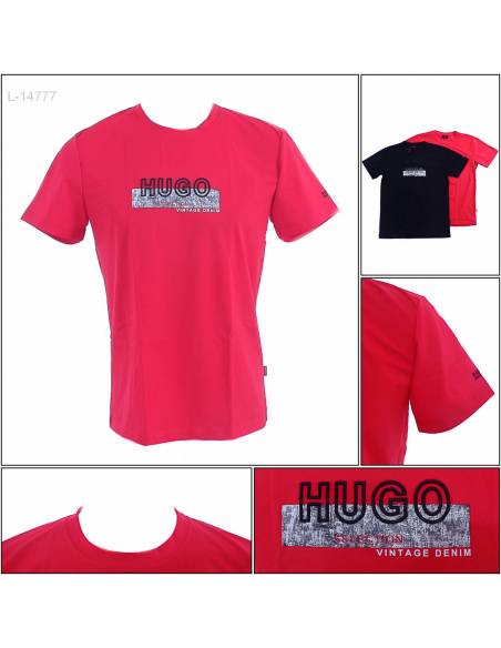 Kaos Oblong Cowok Lengan Pendek Hugo M-XL