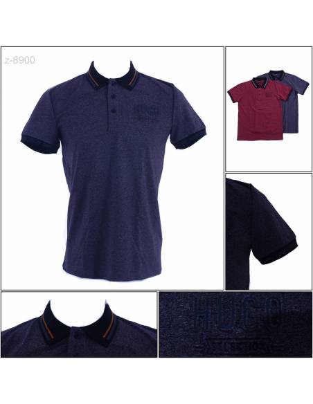 Kaos Kerah Cowok Lengan Pendek Hugo M-XL