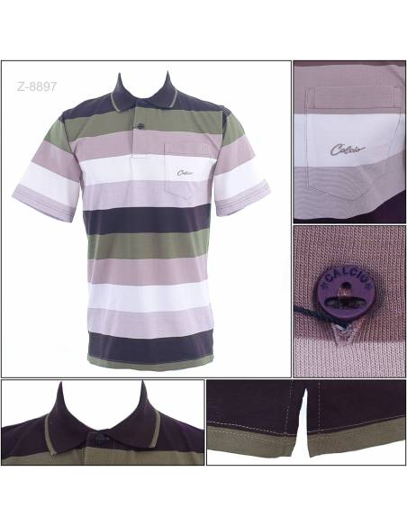 Kaos Kerah Cowok Lengan Pendek Calcio M