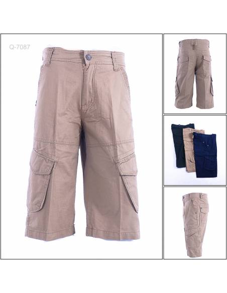 Celana Pendek Katun Cowok Cargo Design Classic 32-40