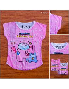 Kaos Anak Cewek Lengan Pendek Coco Ice 4-8