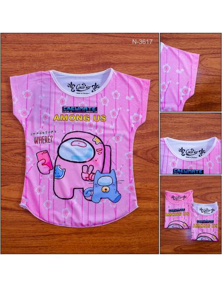 Kaos Anak Cewek Lengan Pendek Coco Ice 4-8