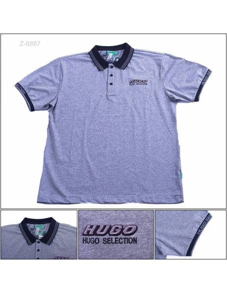 Koas Kerah Cowok Lengan Pendek Hugo XXXL