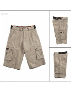 Celana Pendek Katun Cowok Rib Kolor Gargo 30-34