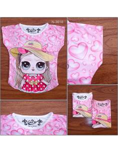 Kaos Anak Cewek Lengan Pendek Coco Ice 4-8