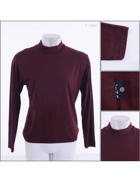 Manset Polos Cewek Lengan Panjang Lina