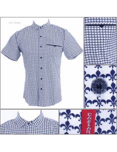 Kemaja Cowok Lengan Pendek Caesar M-XXL