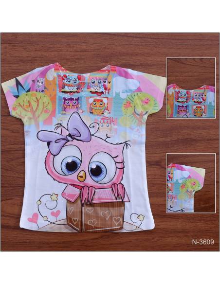 Kaos Anak Cewek Lengan Pendek Coco Ice 4-12
