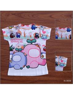 Kaos Anak Cewek Lengan Pendek Coco Ice 4-14
