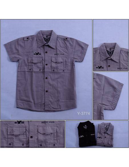 Kemeja Anak Cowok Lengan Pendek Benri