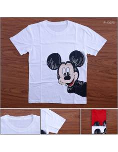 Kaos Oblong Cewek Lengan Pendek Popsy XL