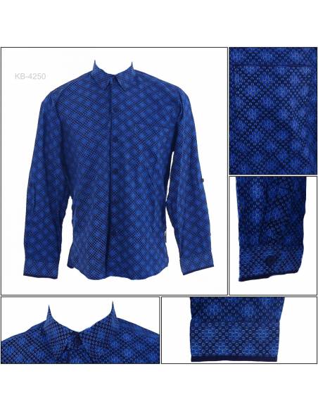 Kemeja Cowok Lengan Panjang John F Gee L-XL