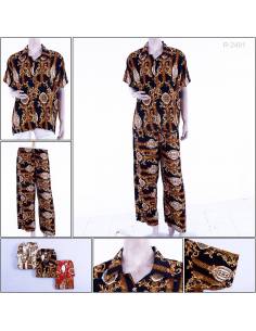 One set/Setelan Batik Rayon Cewek Dewasa Yosuma