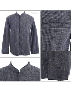 Kemeja Koko Cowok Lengan Panjang Slim Fit Gabrielle XL