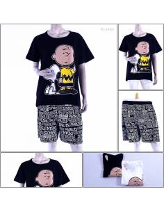 One set/Setelan Lengan Pendek Dan Celana Pendek  Cewek...