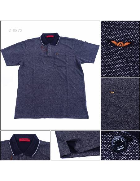 Kaos Kerah Cowok Lengan Pendek Silomide 2XL-3XL