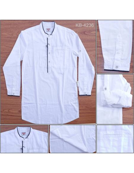 Kemeja Cowok Lengan Panjang Koko Regular Fit Gabrielle M-XL