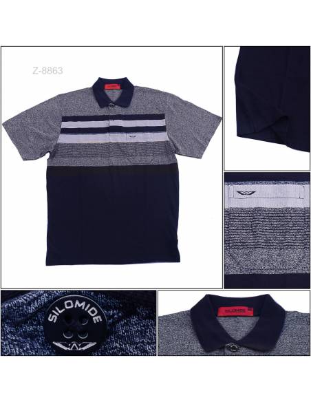 Kaos kerah Cowok Lengan Pendek Silomide XL