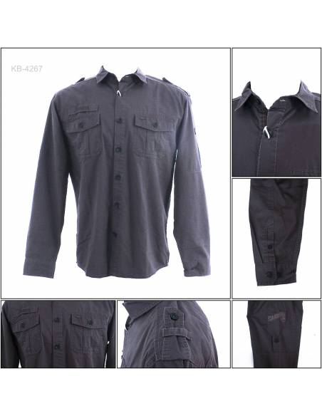 Kemeja Cowok Lengan Panjang Reguler Cardinal M