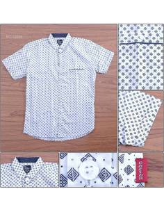 Kemeja Cowok Lengan Pendek Caesar L-XXL