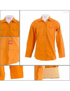 Kemeja Cewek Lengan Panjang Red Up M-XL