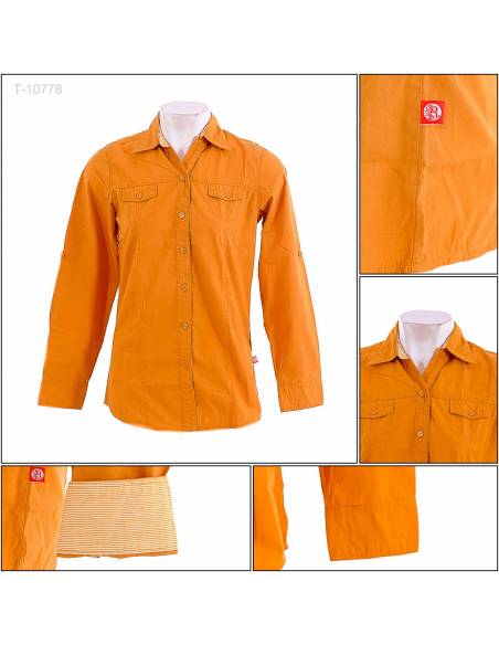 Kemeja Cewek Lengan Panjang Red Up XXL-4L