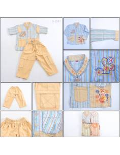 Setelan Baju Muslim Anak Cowok Lengan Panjang Al-Wans 1-4