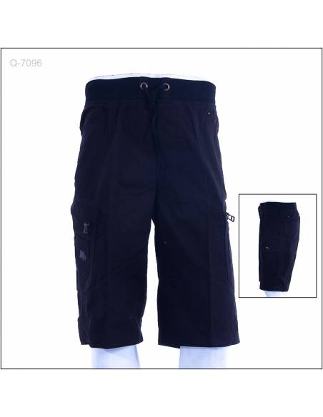 Celana Pendek Katun Cowok Rib Kolor Movin On M-2XL