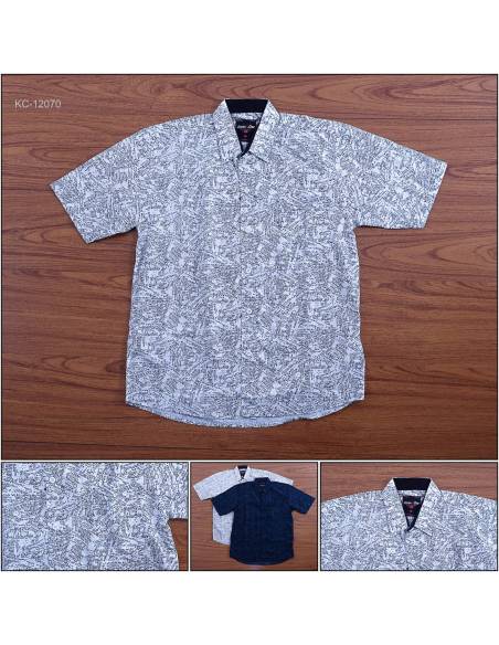 Kemeja Cowok Reguler Lengan Pendek John F. Gee M-XL