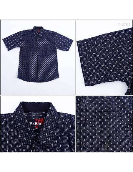 Kemeja Anak Cowok Lengan Pendek Mario XL