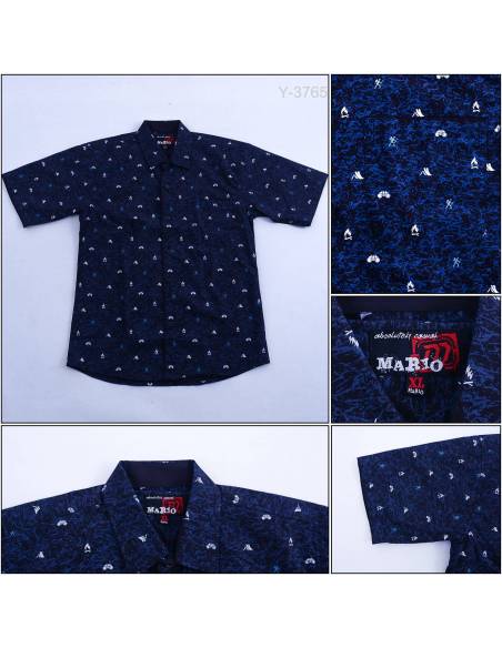 Kemeja Anak Cowok Lengan Pendek Mario XL