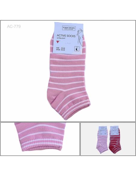 Kaos Kaki/Socks Pendek Cewek Robert Brown